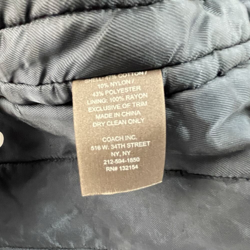 Coach Men's Wyatt Field Jacket Lightweight w/ Hood & Pockets Navy Blue size XL - Picture 5 of 11